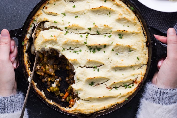 Healthy Vegetarian Shepherd's Pie | Fork in the Kitchen