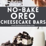Oreo Cheesecake Bars Pinterest Image