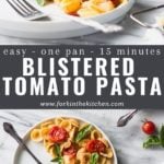 Blistered Tomato Pasta Pinterest Image