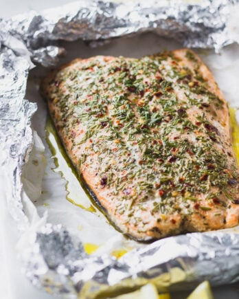 Rosemary Salmon Foil Packet | Fork in the Kitchen
