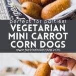 mini carrot corn dogs pinterest