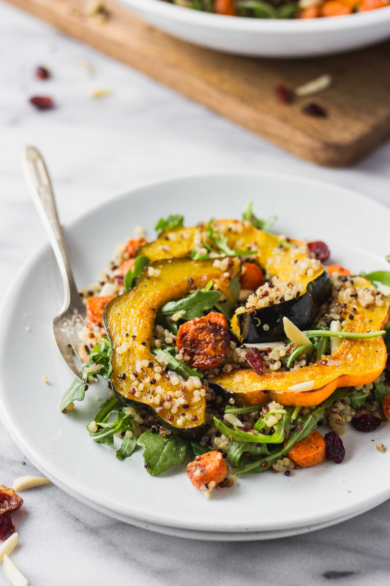 Autumn Acorn Squash Salad | Vegan | Easy | Fork in the Kitchen