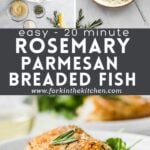 Rosemary Parmesan Fish Pinterest Image 2