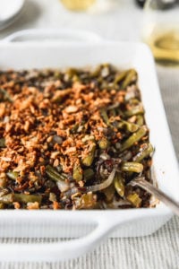 Green Bean Wild Rice Casserole - Fork in the Kitchen