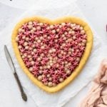 giant heart cookie with star buttercream frosting