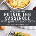 potato egg casserole pinterest image