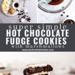 hot chocolate fudge cookies pinterest image