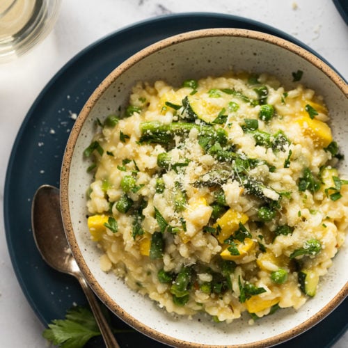 Spring Risotto with Asparagus and Peas - Fork in the Kitchen