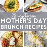 Text overlay "mother's day brunch recipes" image for pinterest.