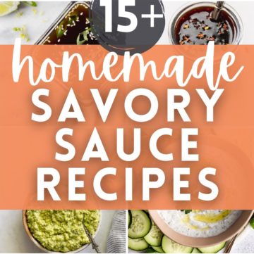savory sauce recipes collage