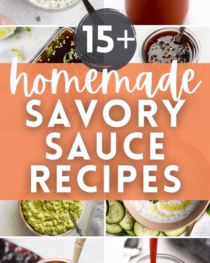 savory sauce recipes collage