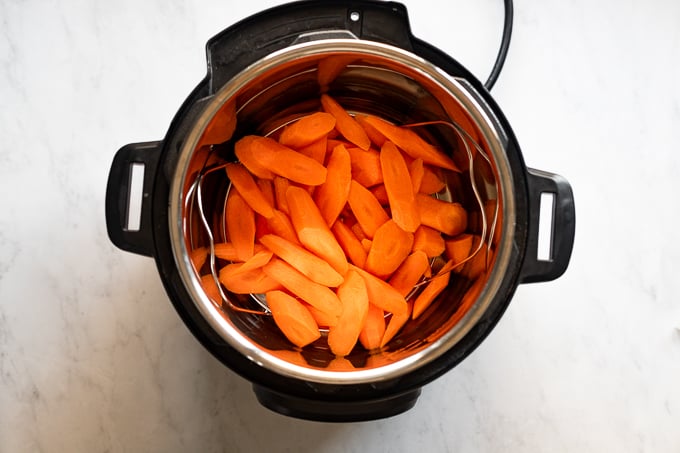 Carrots in the Instant Pot.