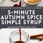Autumn Spice Simple Syrup Pinterest Image