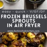 Air Fryer Brussels Sprouts Pinterest Image