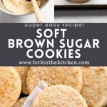 Brown sugar cookie pinterest image