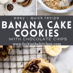 Banana Cake Cookie Pinterest Image