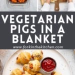 Vegetarian Pigs in a Blanket Pinterest Image