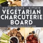 Vegetarian Charcuterie Board Pinterest Image