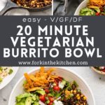 Vegetarian Burrito Bowl Pinterest Image