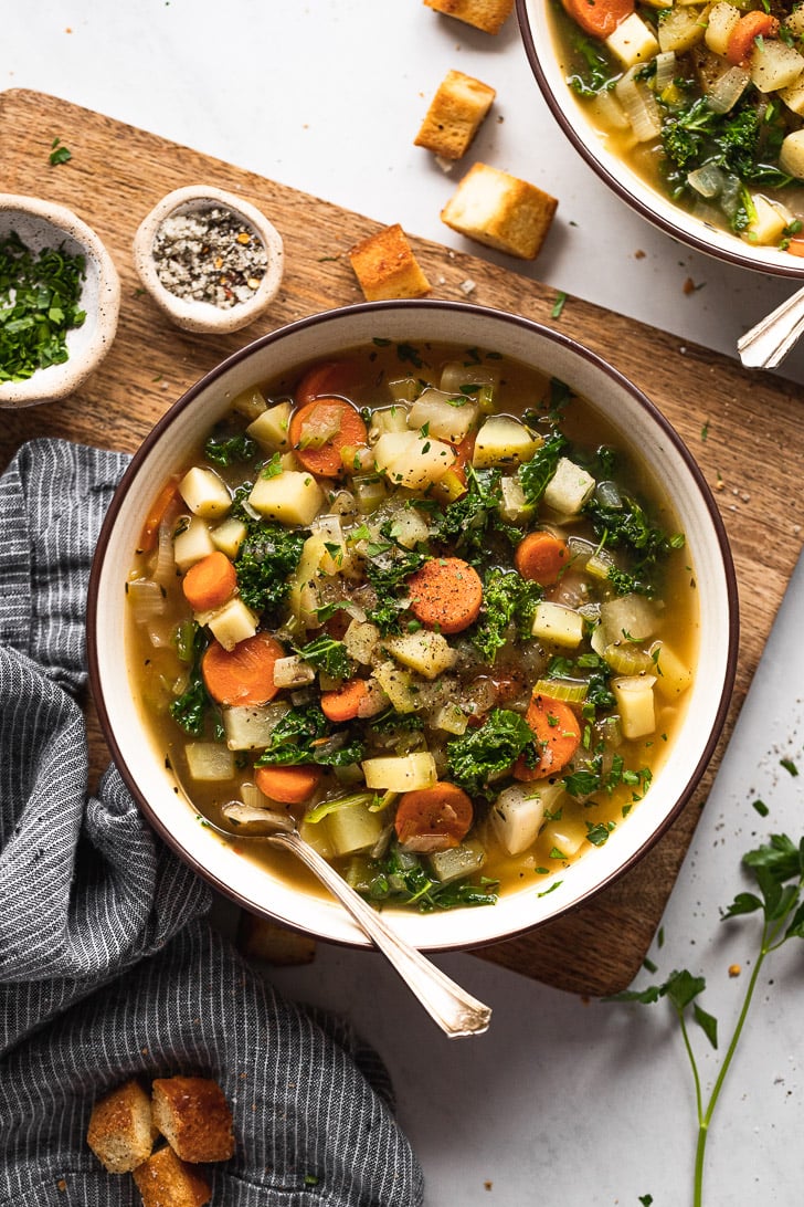Hearty Root Vegetable Soup - Fork in the Kitchen