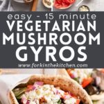 Vegetarian Gyros Pinterest Image