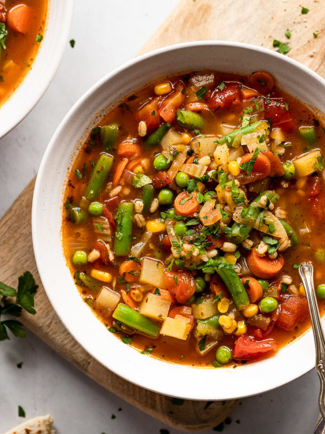 One Pot Vegetable Barley Soup – A Hearty Lunch or Dinner