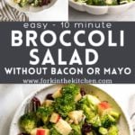 Broccoli Salad Pinterest Image