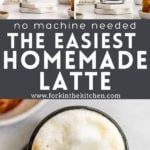 Homemade Latte Pinterest Image