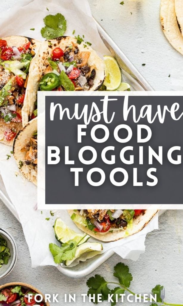 Food Blogging Tools - Text Image