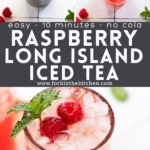 Raspberry Long Island Iced Tea Pinterest Image