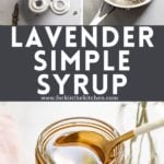 Lavender Syrup Pinterest Image