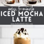Iced Mocha Latte Pinterest Image 2