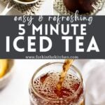 Quick Iced Tea Pinterest Image