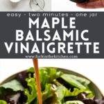Maple Balsamic Vinaigrette Dressing Pinterest Image