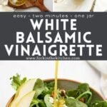 White balsamic vinaigrette dressing pinterest image 2