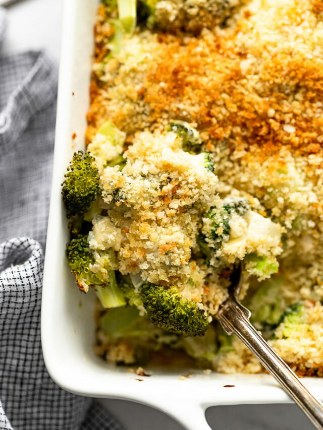 Baked To Perfection Broccoli Au Gratin with a Luxurious Cream Sauce