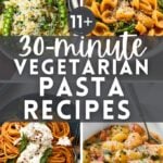 Vegetarian Dinner Recipe Ideas Collage