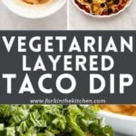 Vegetarian Taco Dip Pinterest Image
