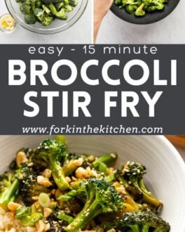 Broccoli Stir Fry Pinterest Image 2