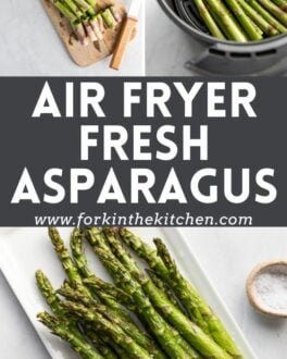 Air Fryer Fresh Asparagus Pinterest Image 2