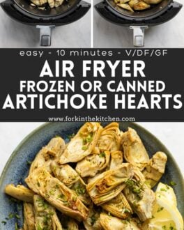 Air fryer artichoke hearts pinterest image 2