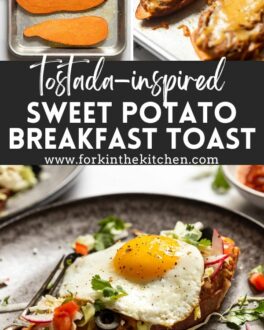 Sweet potato breakfast toast pinterest image 1