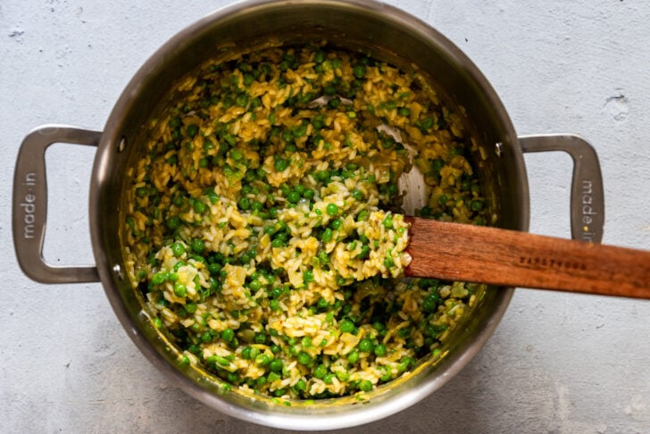 Bright Spring Pea Risotto with Leek and Lemon